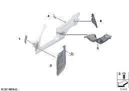 CAVITY SHIELDING, SIDE FRAME diagram for BMW 2 Series F23 LCI 220i