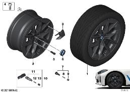 BMW LA WHEEL AERODYNAMICS 854 - 18