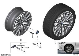 BMW LA WHEEL V-SPOKE 833 - 17