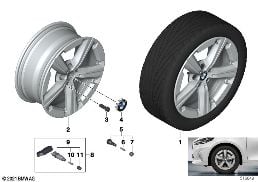 BMW LA WHEEL STAR SPOKE 875 - 17