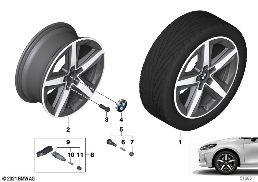 BMW LA WHEEL STAR SPOKE 837 - 18