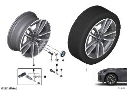 BMW LA WHEEL DOUBLE SPOKE 834M - 17