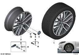 BMW LA WHEEL DOUBLE SPOKE 838M - 18
