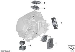 零件 大燈 電子裝置 diagram for BMW X3 G01 LCI 30eX