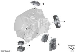 Детали электронного блока фары diagram for BMW X4 G02 LCI 20dX