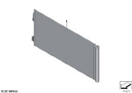 CONDENSER AIR CONDITIONING diagram for BMW X2 U10 18d