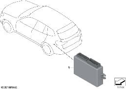 CONTROL UNIT OFFICIAL VEHICLE diagram for BMW 2 Series F46 Gran Tourer LCI 216d