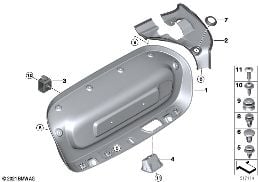 Revest.tapo de portamaletas diagram for BMW 4 Series G23 Convertible M440iX