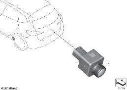 REVERSING CAMERA diagram for BMW X2 U10 18d