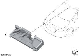 CAMERA BMW PERSONAL COPILOT LOW diagram for BMW X2 U10 18d