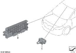CAMERA BMW PERSONAL COPILOT MID / HIGH diagram for BMW X2 U10 18d