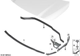 HOOD SEALS diagram for BMW 2 Series U06 Active Tourer 220d