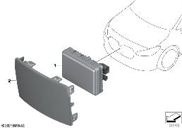 FRONT RADAR SENSOR, LONG RANGE diagram for BMW X2 U10 18d