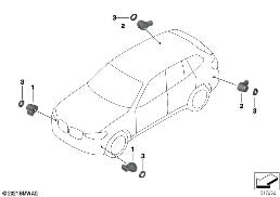 自動泊車輔助 (PMA) diagram for BMW X4 G02 LCI 30dX