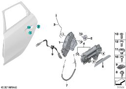 CLOSING SYSTEM, DOOR, REAR