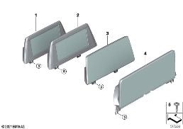 CENTRAL INFORMATION DISPLAY diagram for BMW X3 G01 20i