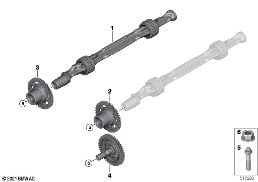CRANKSHAFT DRIVE MASS COMPENSATOR diagram for BMW 5 Series G60 Sedan 520i