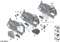 RIGHT TRUNK TRIM diagram for BMW 3 Series G20 Sedan 330d