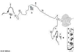 F ブレーキ ライン diagram for BMW 2 Series U06 Active Tourer 223i