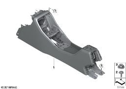 Middenconsole diagram for BMW X1 U11 20i