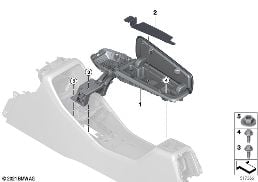 Armsteun, middenkonsole diagram for BMW X1 U11 20i