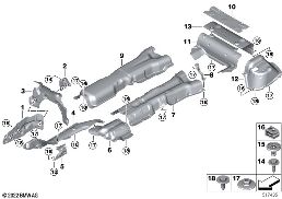 隔熱 diagram for BMW 7 Series G70 740i