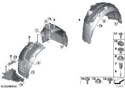 WHEELARCH TRIM diagram for BMW 7 Series G70 i7 xDrive60