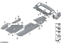 底板飾件 diagram for BMW 7 Series G70 740i