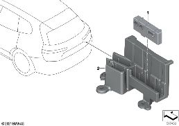 CONTROL UNIT FOR DECKLID FUNCTION MODULE diagram for BMW 3 Series G80 M3 LCI M3 Competition