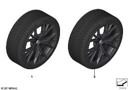 WINTER WHEEL W/TIRE M Y-SPOKE 845M - 19