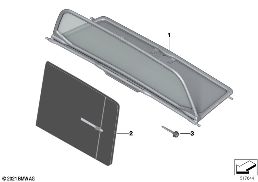 Déflecteur d'air diagram for BMW 4 Series G23 Cabriolet LCI M440iX