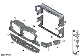 AIR DUCTS diagram for BMW X3 G08 28iX
