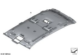 RETROFIT, STARLIGHT HEADLINER diagram for BMW Rolls-Royce Ghost RR21 Ghost