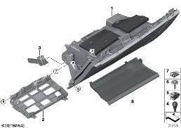 Handschoenenkastje diagram for BMW X1 U11 20i