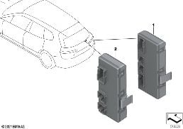 Sterownik modułu funkc. tylnej klapy diagram for BMW 5 Series G61 touring 520d