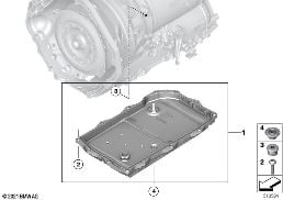 GA8HP50Z OIL PAN diagram for BMW 1 Series F20 LCI 118d