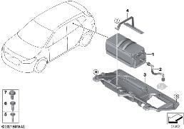 Batería de 48 V diagram for BMW X2 U10 18d
