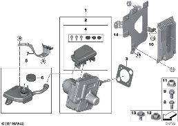 ブレーキ ユニット diagram for BMW 2 Series U06 Active Tourer 223i