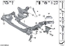 FRONT AXLE SUPPORT, 4-WHEEL