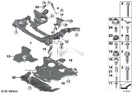 FRONT AXLE SUPPORT, 4-WHEEL