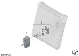 EXPANSION VALVE diagram for BMW X2 U10 18d