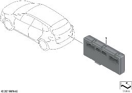 Unid. mando módulo func. portón tras. diagram for BMW X2 U10 18d