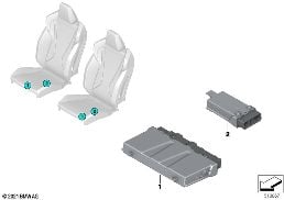 Unidades de mando módulo de asiento diagram for BMW X2 U10 18d