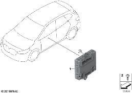 Unidad de mando puerta lado conductor diagram for BMW X2 U10 18d