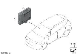Unidad de mando puerta lado acompañante diagram for BMW X2 U10 18d