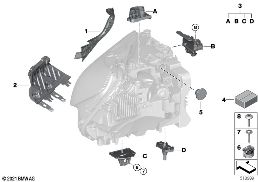 SINGLE COMPONENTS FOR HEADLIGHT