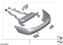 RETROFIT, VISIBLE EXHAUST diagram for BMW Rolls-Royce Ghost RR21 Ghost