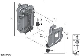 Conden. sist. chaufagem/ar condicionado diagram for BMW 3 Series G20 Berlina LCI M340iX