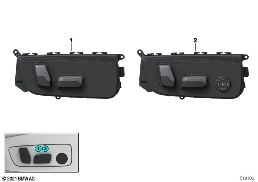 Conmutador ajuste asiento acompañante diagram for BMW X2 U10 18d