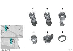 Encendedor / cajas de enchufe diagram for BMW X2 U10 18d